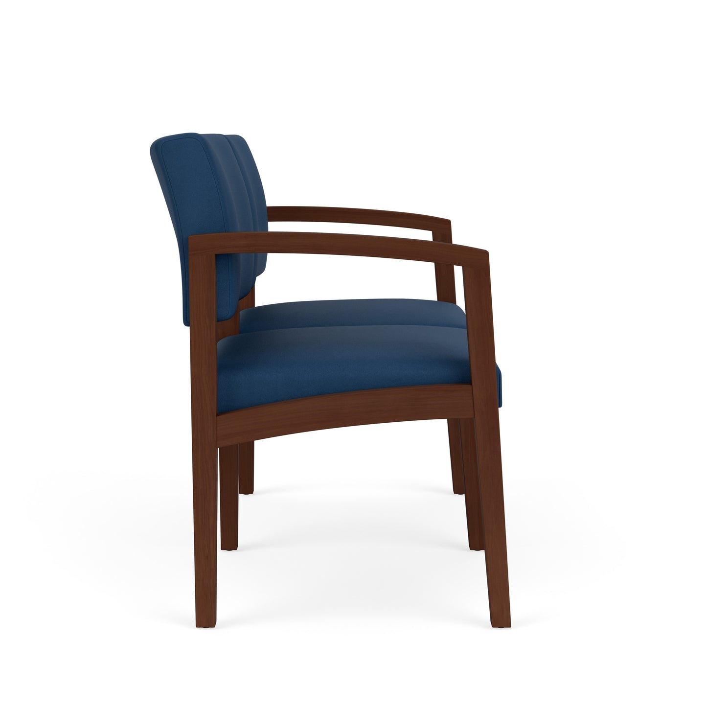 Lenox Wood Waiting Reception 2 Seat Tandem Seating Wood Frame No Center Arm