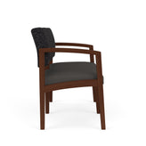 Lenox Wood Waiting Reception 2 Seat Tandem Seating Wood Frame No Center Arm