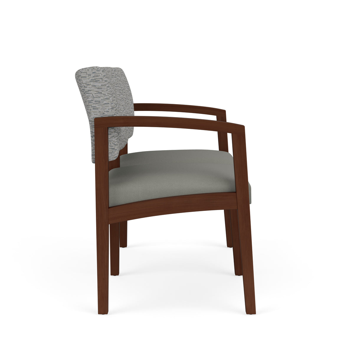 Lenox Wood Waiting Reception 2 Seat Tandem Seating Wood Frame No Center Arm