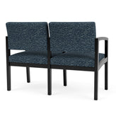 Lenox Wood Waiting Reception 2 Seat Tandem Seating Wood Frame