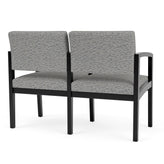 Lenox Wood Waiting Reception 2 Seat Tandem Seating Wood Frame