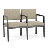 Lenox Wood Waiting Reception 2 Seat Tandem Seating Wood Frame