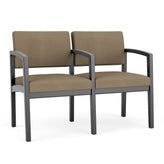 Lenox Wood Waiting Reception 2 Seat Tandem Seating Wood Frame