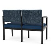 Lenox Wood Waiting Reception 2 Seat Tandem Seating Wood Frame