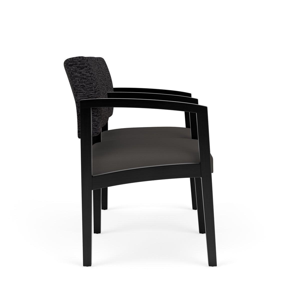 Lenox Wood Waiting Reception 2 Seat Tandem Seating Wood Frame
