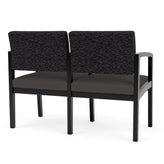 Lenox Wood Waiting Reception 2 Seat Tandem Seating Wood Frame