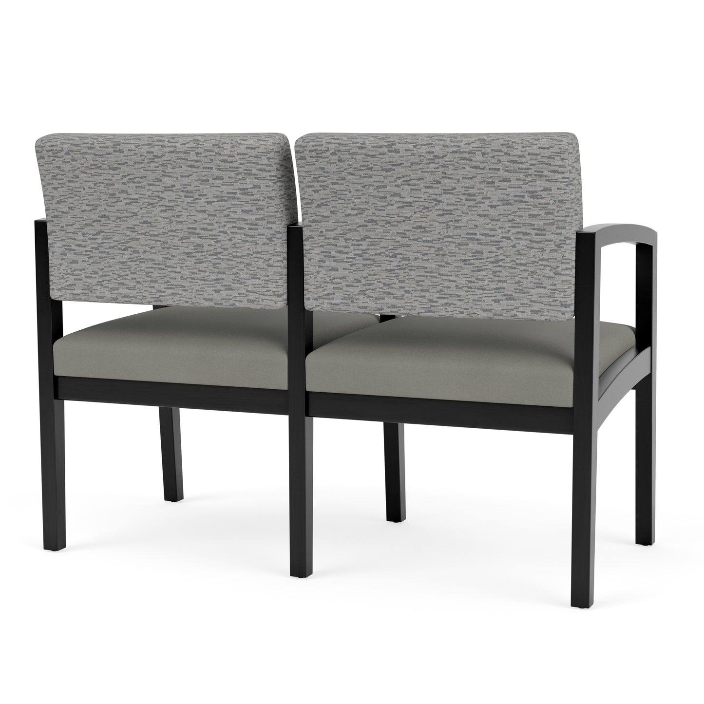 Lenox Wood Waiting Reception 2 Seat Tandem Seating Wood Frame
