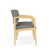 Lenox Wood Waiting Reception 2 Seat Tandem Seating Wood Frame