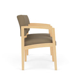 Lenox Wood Waiting Reception 2 Seat Tandem Seating Wood Frame