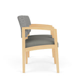 Lenox Wood Waiting Reception 2 Seat Tandem Seating Wood Frame
