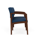 Lenox Wood Waiting Reception 2 Seat Tandem Seating Wood Frame