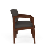 Lenox Wood Waiting Reception 2 Seat Tandem Seating Wood Frame