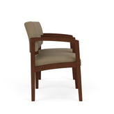Lenox Wood Waiting Reception 2 Seat Tandem Seating Wood Frame