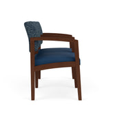 Lenox Wood Waiting Reception 2 Seat Tandem Seating Wood Frame