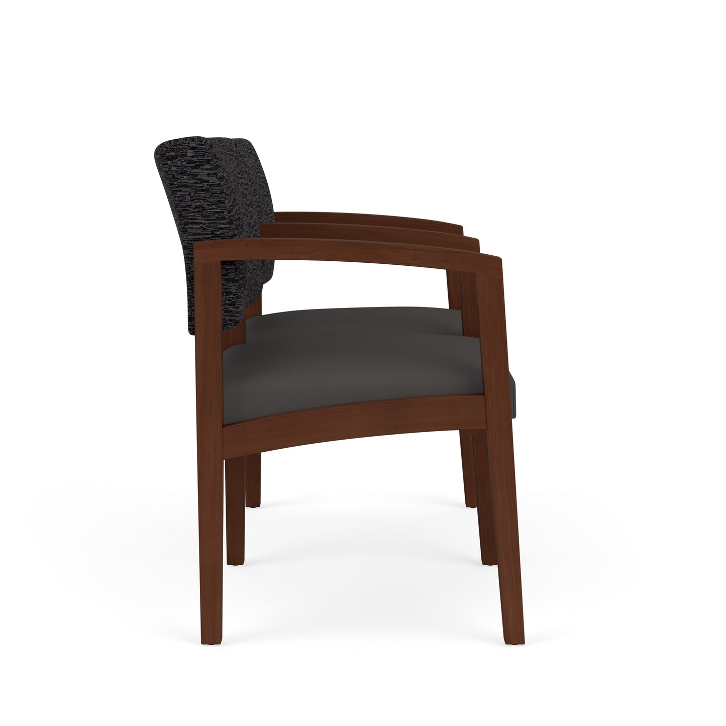 Lenox Wood Waiting Reception 2 Seat Tandem Seating Wood Frame
