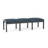 Lenox Wood Waiting Reception 3 Seat Bench Wood Frame