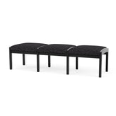 Lenox Wood Waiting Reception 3 Seat Bench Wood Frame