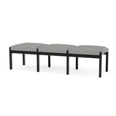 Lenox Wood Waiting Reception 3 Seat Bench Wood Frame