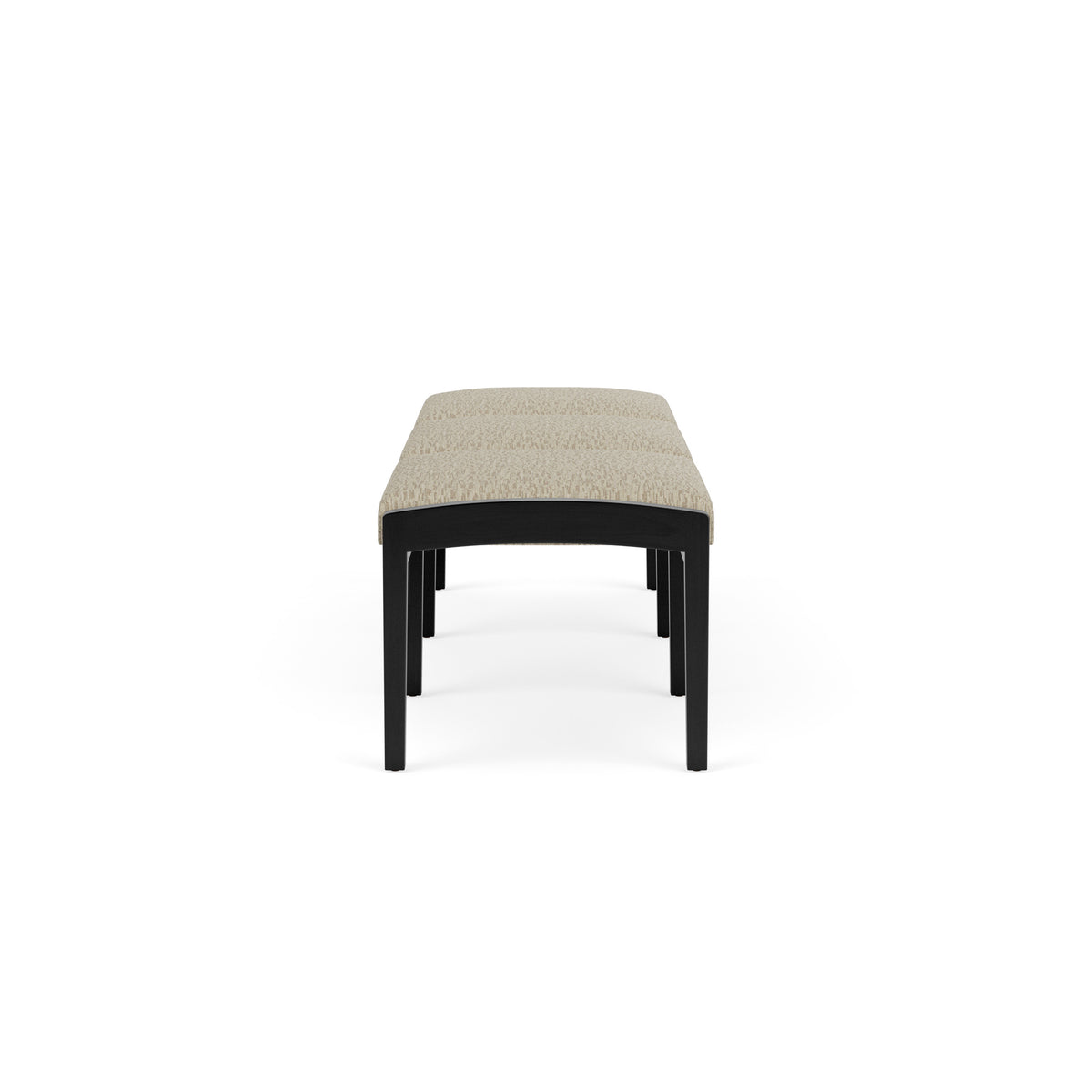 Lenox Wood Waiting Reception 3 Seat Bench Wood Frame