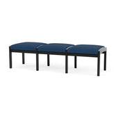 Lenox Wood Waiting Reception 3 Seat Bench Wood Frame