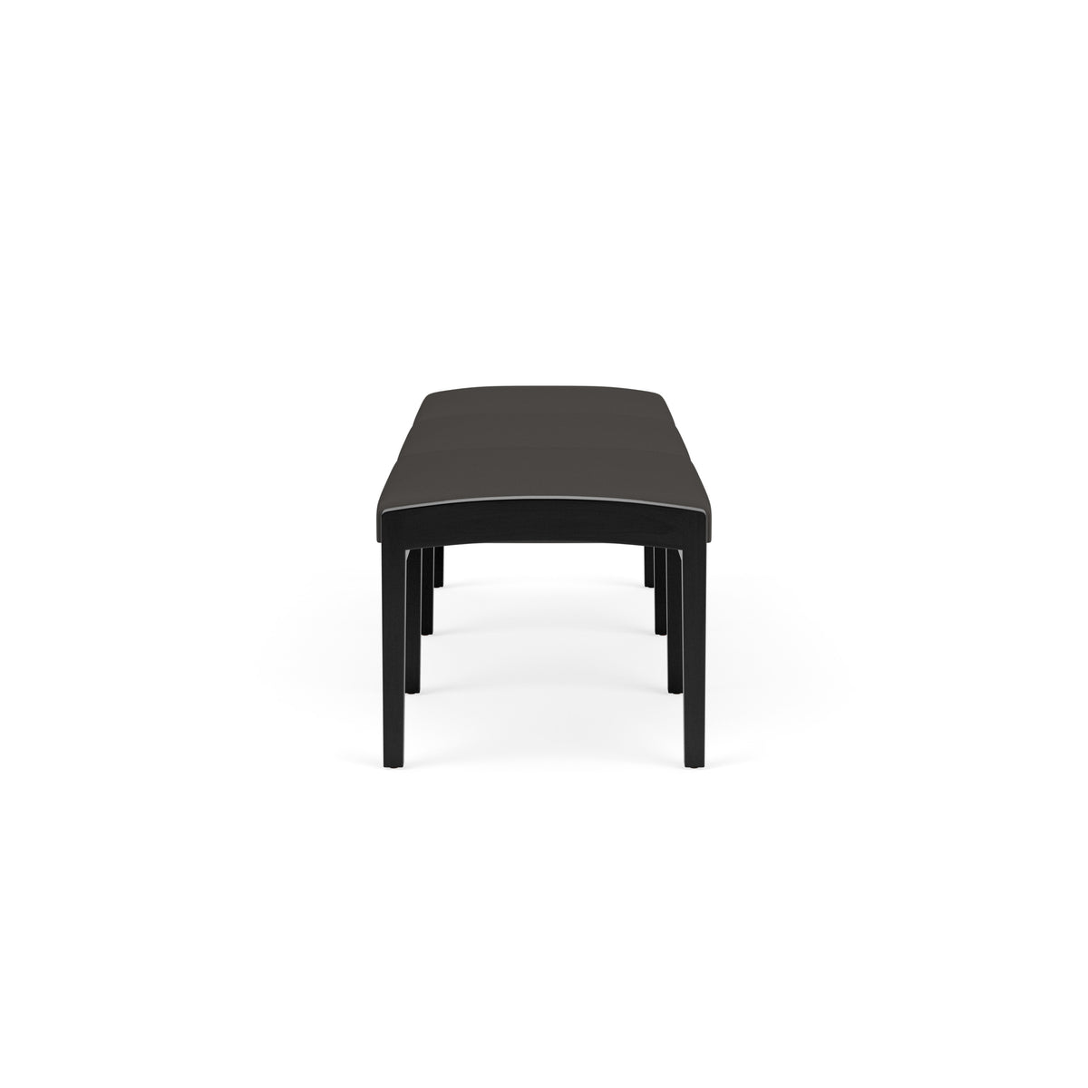 Lenox Wood Waiting Reception 3 Seat Bench Wood Frame