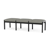 Lenox Wood Waiting Reception 3 Seat Bench Wood Frame