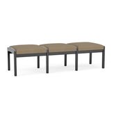 Lenox Wood Waiting Reception 3 Seat Bench Wood Frame