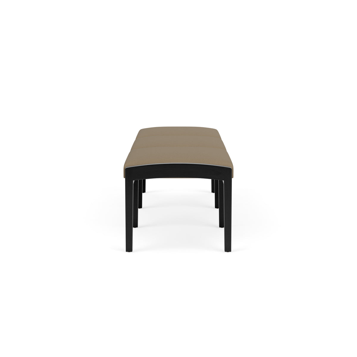 Lenox Wood Waiting Reception 3 Seat Bench Wood Frame