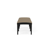 Lenox Wood Waiting Reception 3 Seat Bench Wood Frame