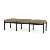 Lenox Wood Waiting Reception 3 Seat Bench Wood Frame