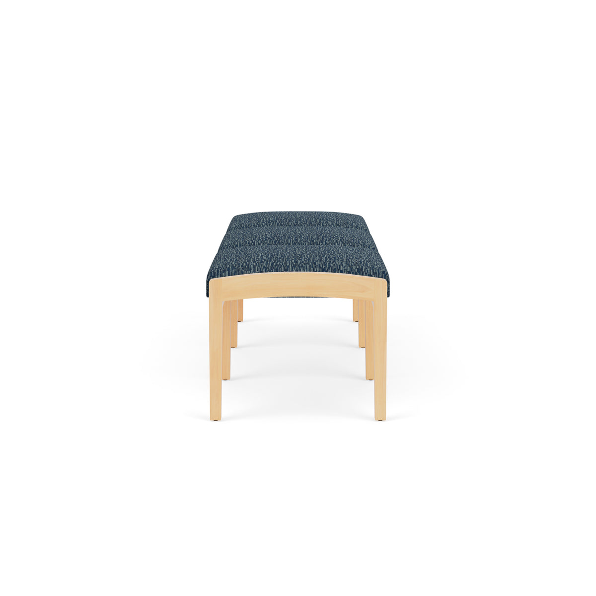 Lenox Wood Waiting Reception 3 Seat Bench Wood Frame