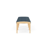 Lenox Wood Waiting Reception 3 Seat Bench Wood Frame
