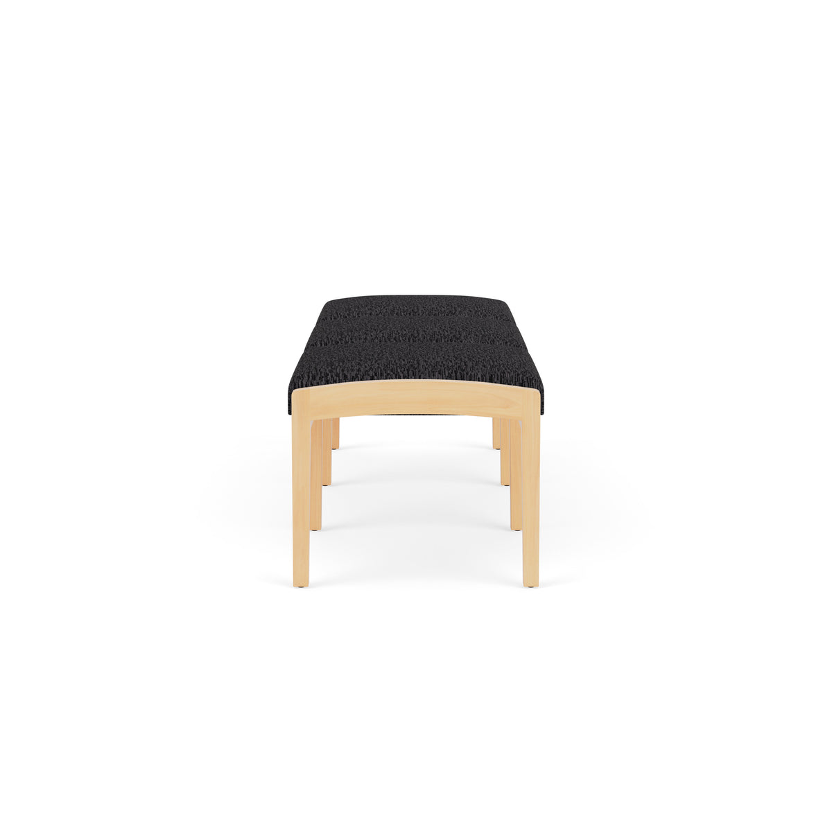 Lenox Wood Waiting Reception 3 Seat Bench Wood Frame