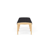 Lenox Wood Waiting Reception 3 Seat Bench Wood Frame