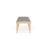Lenox Wood Waiting Reception 3 Seat Bench Wood Frame