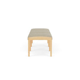 Lenox Wood Waiting Reception 3 Seat Bench Wood Frame