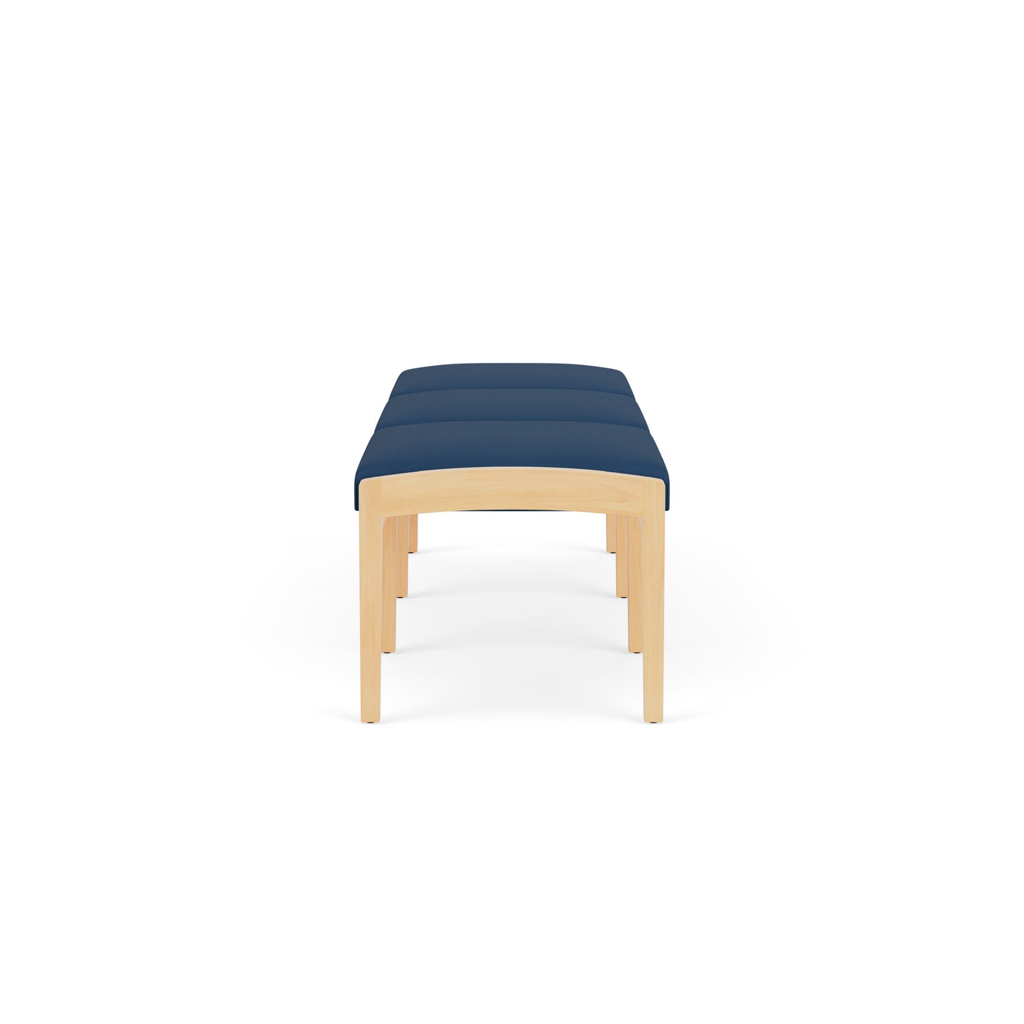 Lenox Wood Waiting Reception 3 Seat Bench Wood Frame