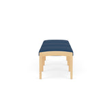 Lenox Wood Waiting Reception 3 Seat Bench Wood Frame