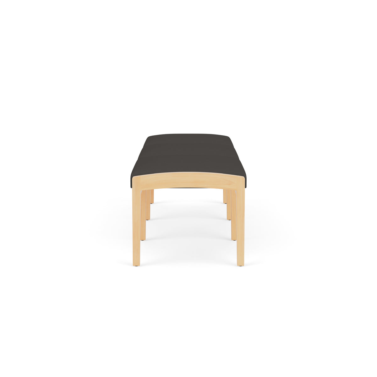 Lenox Wood Waiting Reception 3 Seat Bench Wood Frame