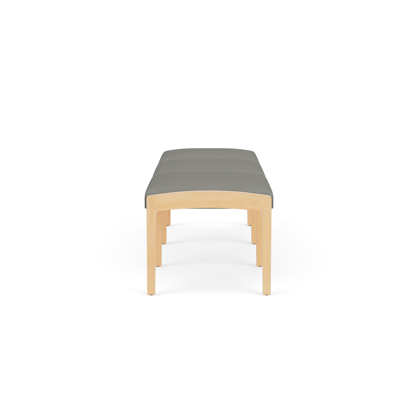 Lenox Wood Waiting Reception 3 Seat Bench Wood Frame