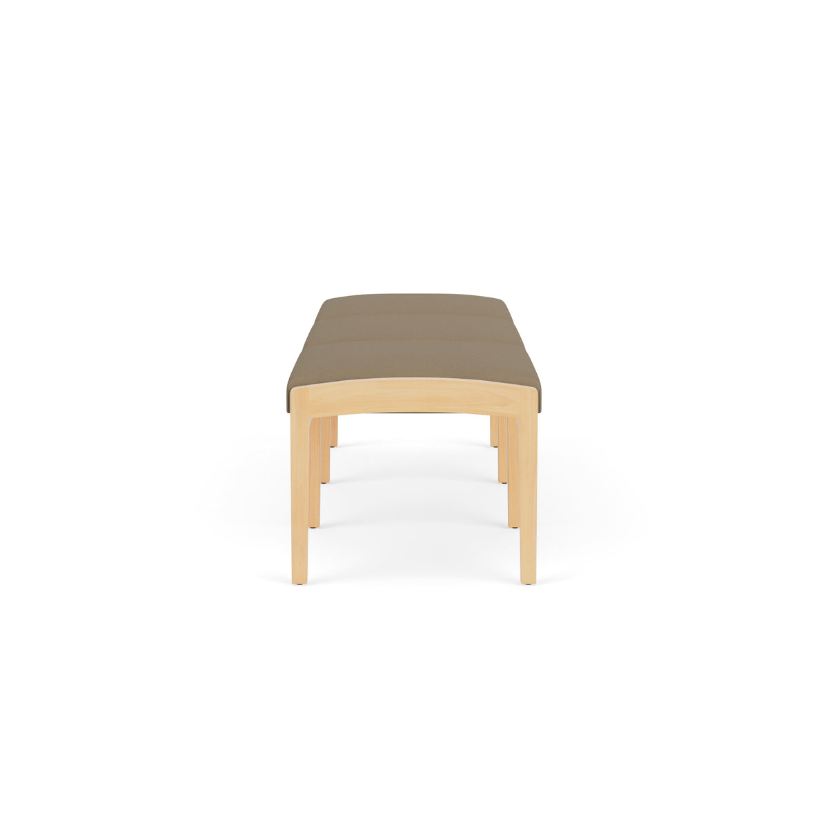 Lenox Wood Waiting Reception 3 Seat Bench Wood Frame