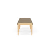 Lenox Wood Waiting Reception 3 Seat Bench Wood Frame