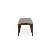 Lenox Wood Waiting Reception 3 Seat Bench Wood Frame