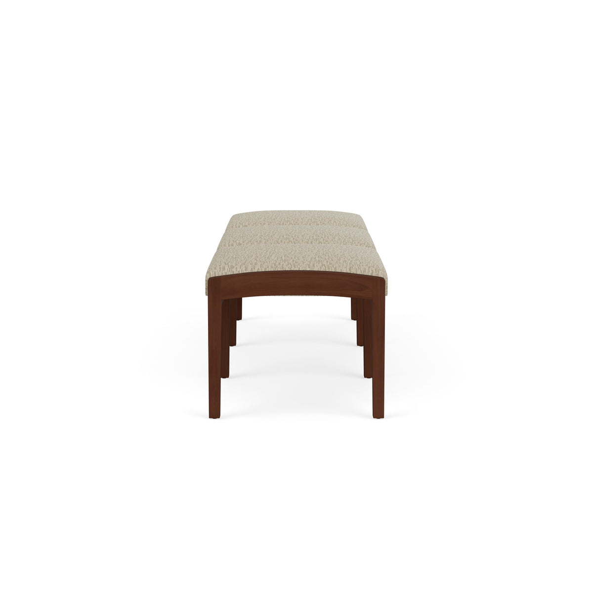Lenox Wood Waiting Reception 3 Seat Bench Wood Frame