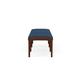 Lenox Wood Waiting Reception 3 Seat Bench Wood Frame