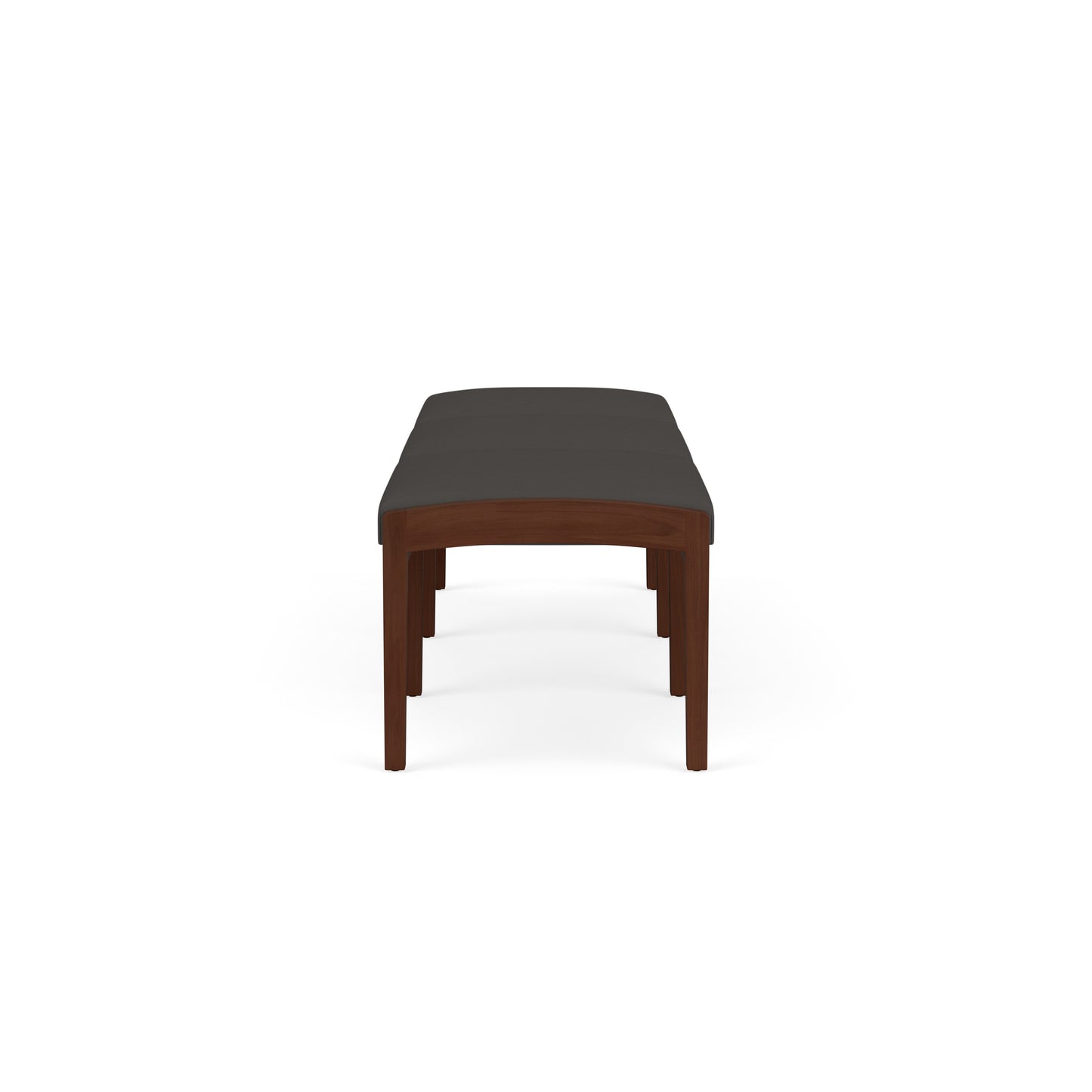 Lenox Wood Waiting Reception 3 Seat Bench Wood Frame