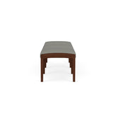 Lenox Wood Waiting Reception 3 Seat Bench Wood Frame