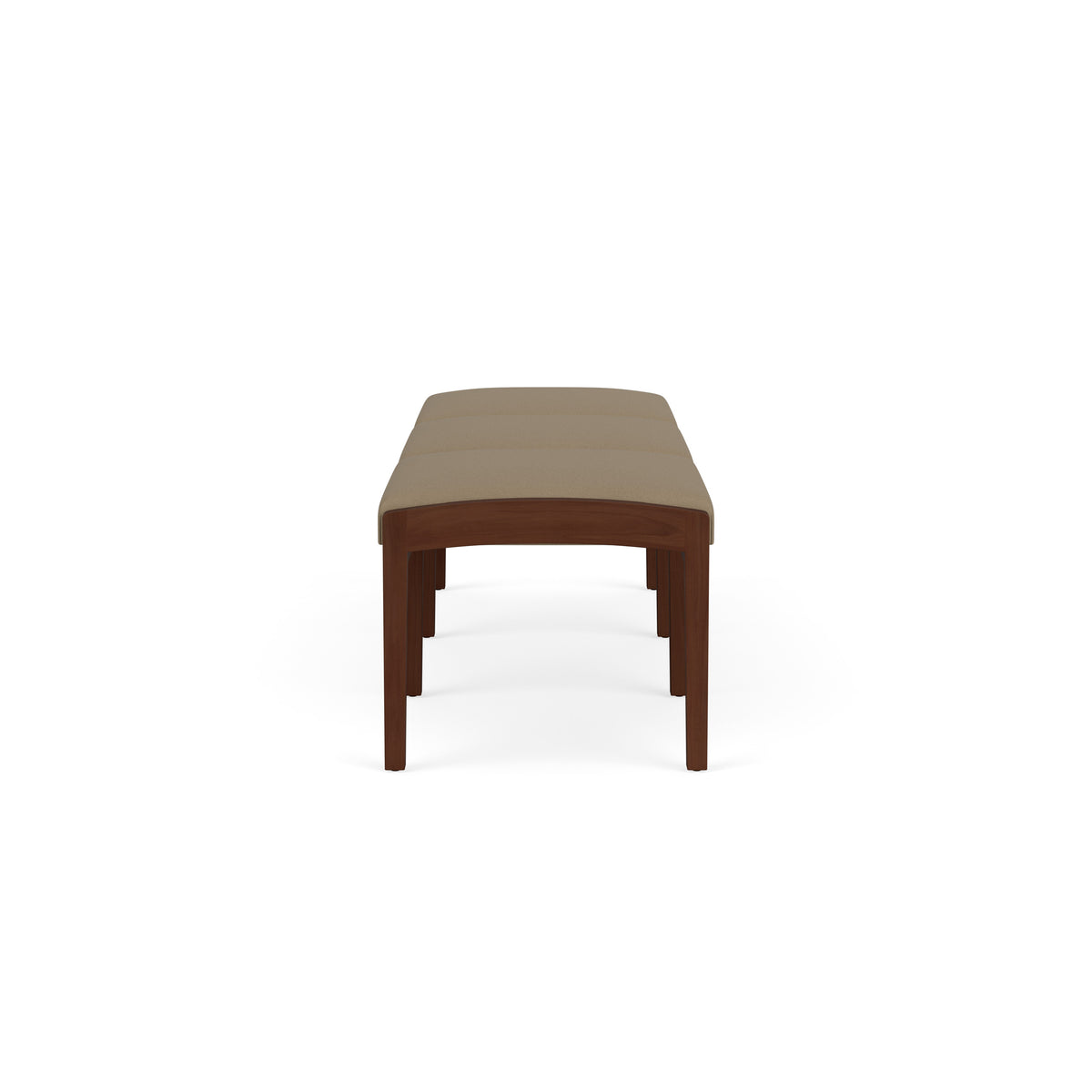 Lenox Wood Waiting Reception 3 Seat Bench Wood Frame