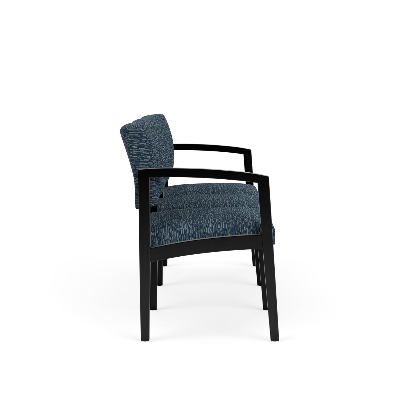 Lenox Wood Waiting Reception 3 Seat Tandem Seating Wood Frame No Center Arms
