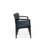 Lenox Wood Waiting Reception 3 Seat Tandem Seating Wood Frame No Center Arms